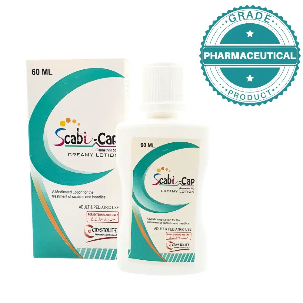 Scabi-Cap Creamy Lotion: Your Solution For Scabies, Head Lice, And Crab Lice 1 Creamy Lotion